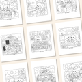 Breakfast on the Beach | Summer Season Printable Coloring Pages